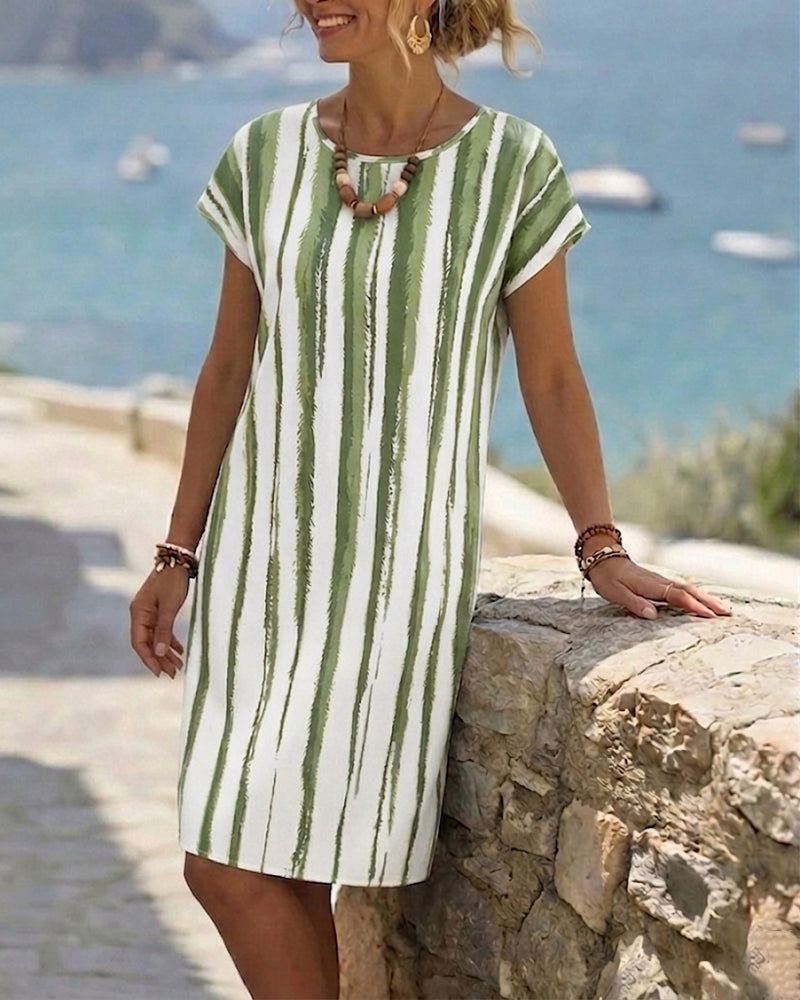 Robe Rayure Verticale Shift