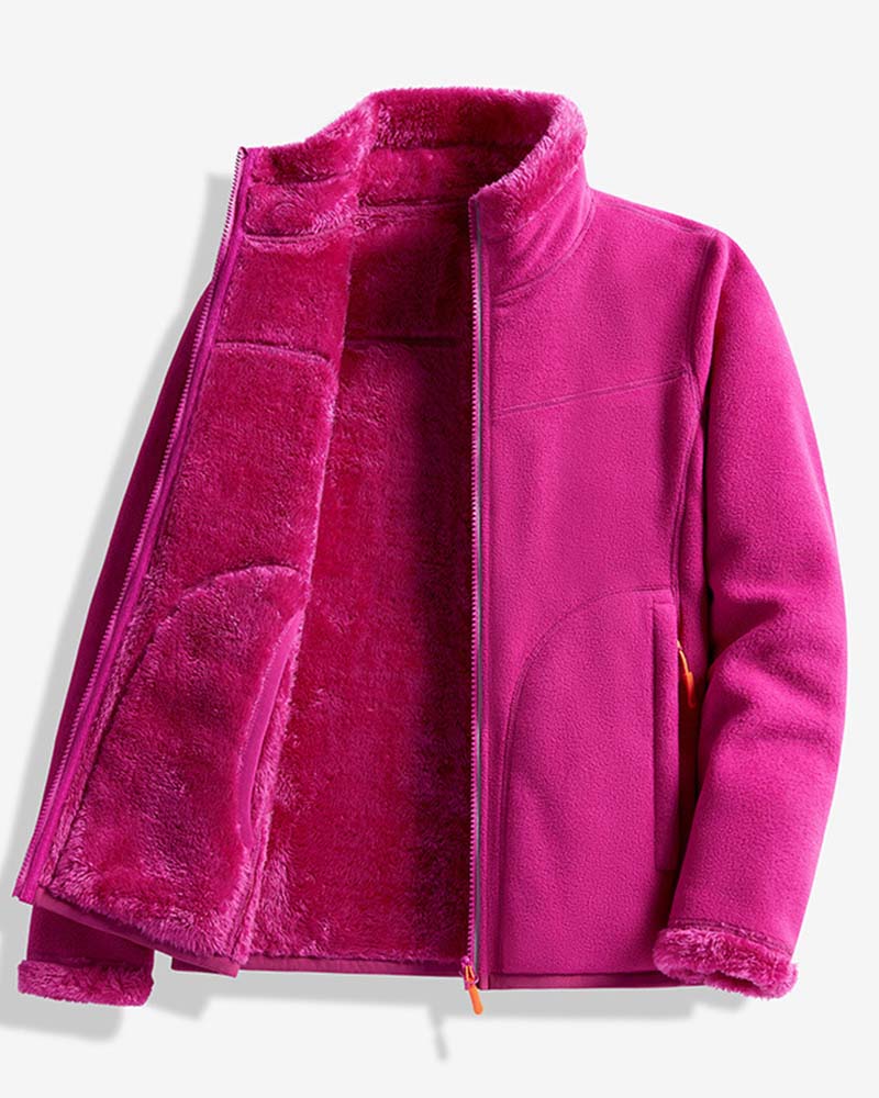 Veste Unie Manche Longue Décontractée