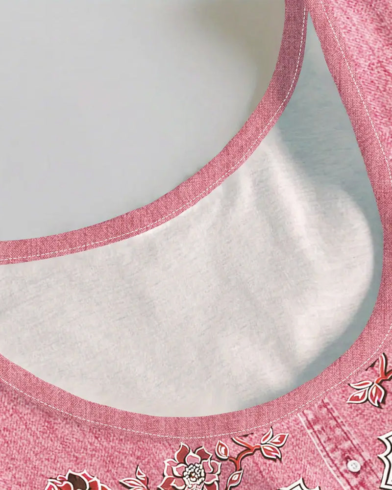 Robe Sans Manches Imitation Denim