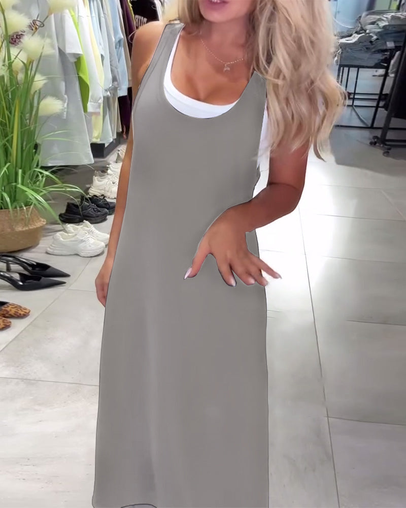 Robe Minceur Bretelles Décontracté