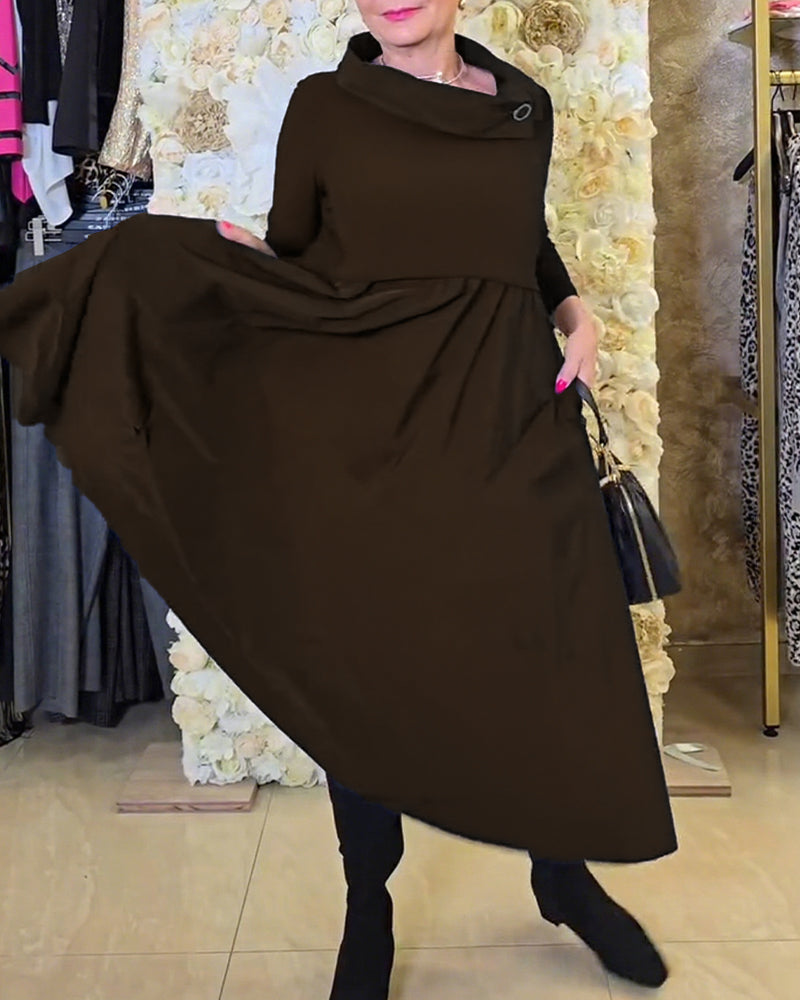 Robe Tendance Street Uni A-Ligne