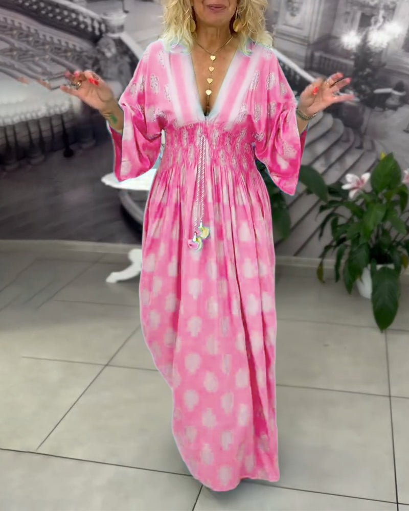 Robe Ample Imprimé Vacances Taille Maxi