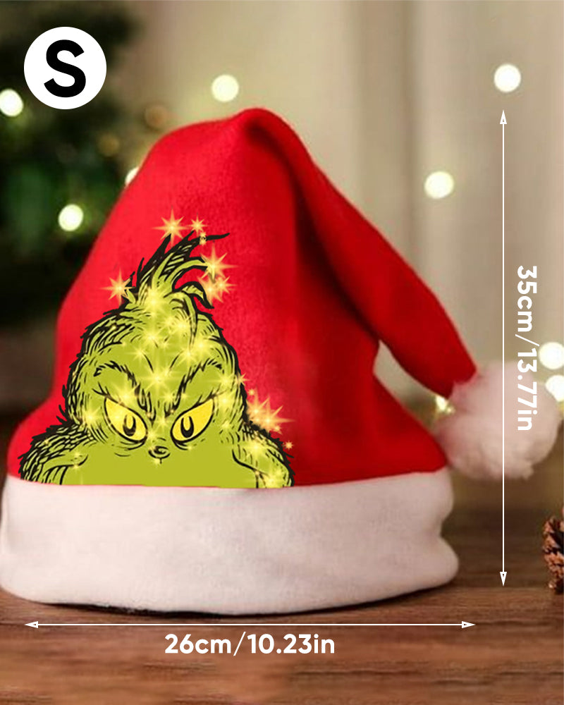Bonnet en peluche unisexe imprimé Noël
