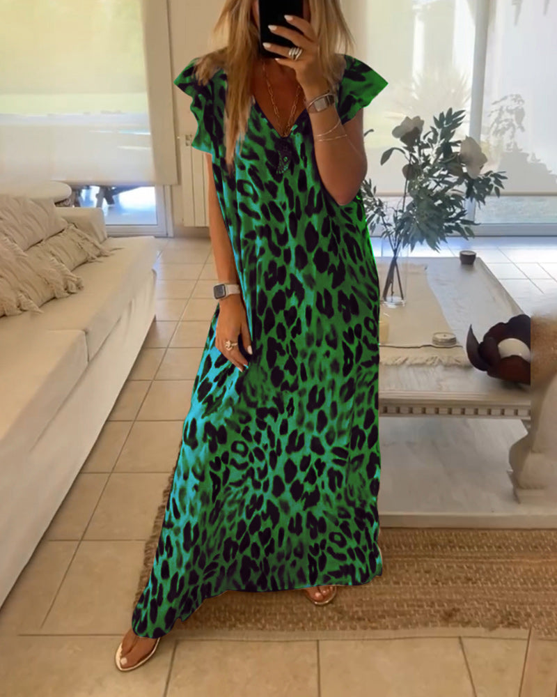 Robe à manches courtes et style rétro