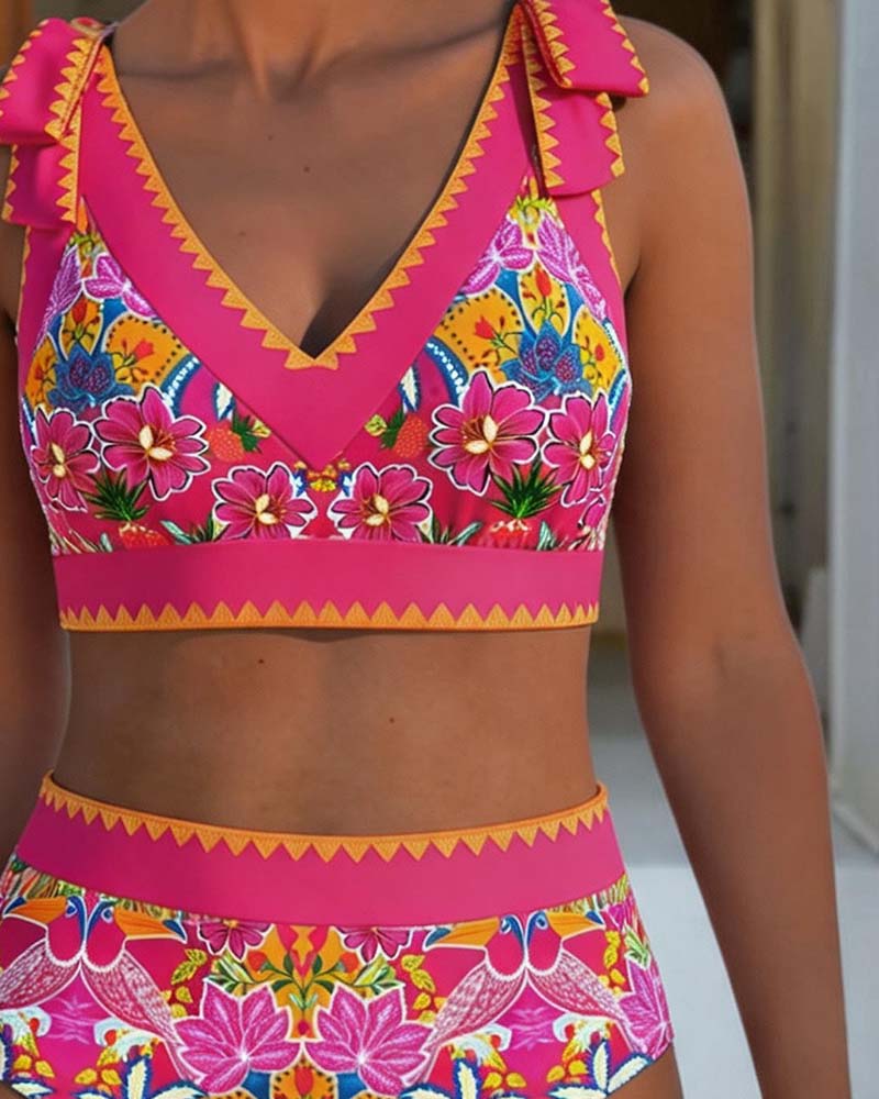Bikini Ethnique Floral Col V