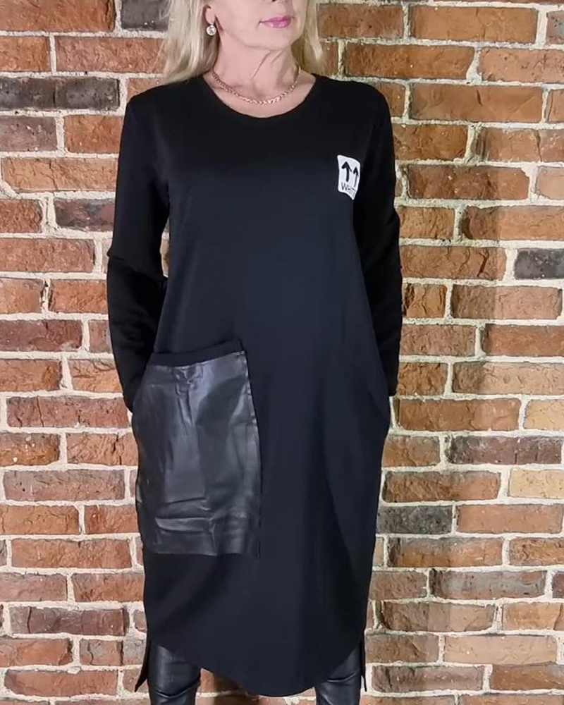 Robe Ample Grande Taille Panneaux Pu