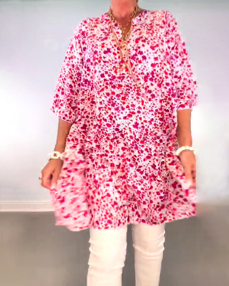 Robe de style ample et fleuri