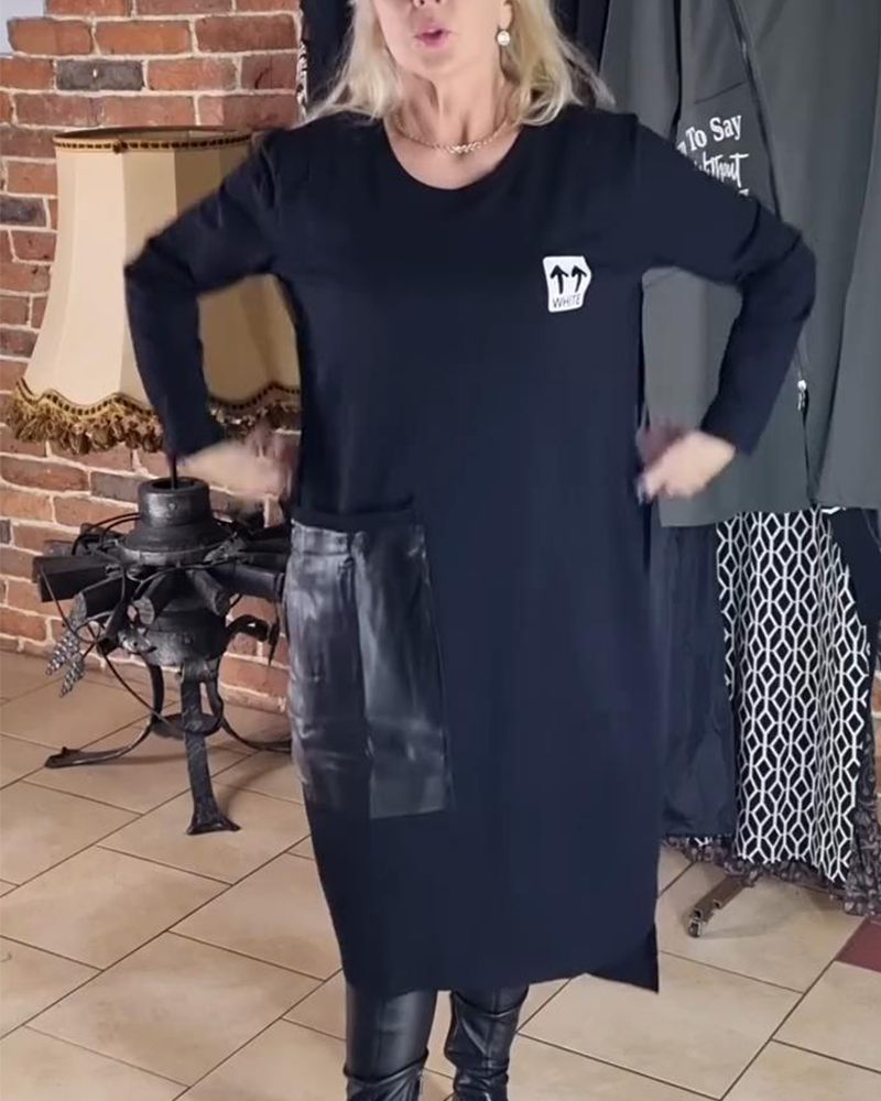 Robe Ample Grande Taille Panneaux Pu