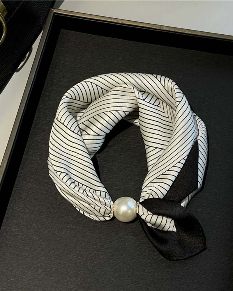 Glamour Sans Effort: Écharpe Collier De Perles 🧣