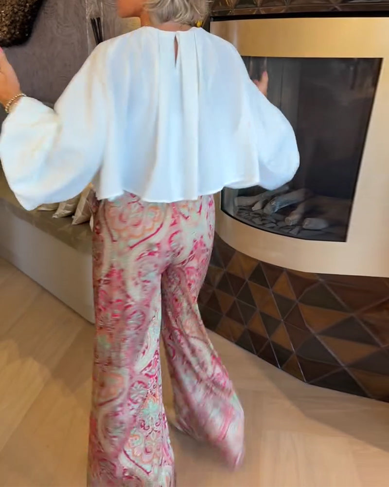 Blouse Française Manche Bouffante Courte