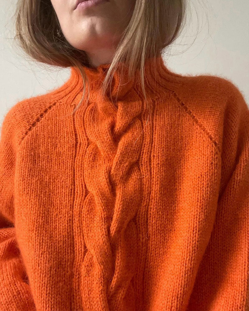 Pull Col Roulé Manche Raglan