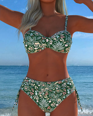 Bikini Fleuri-Séparé String