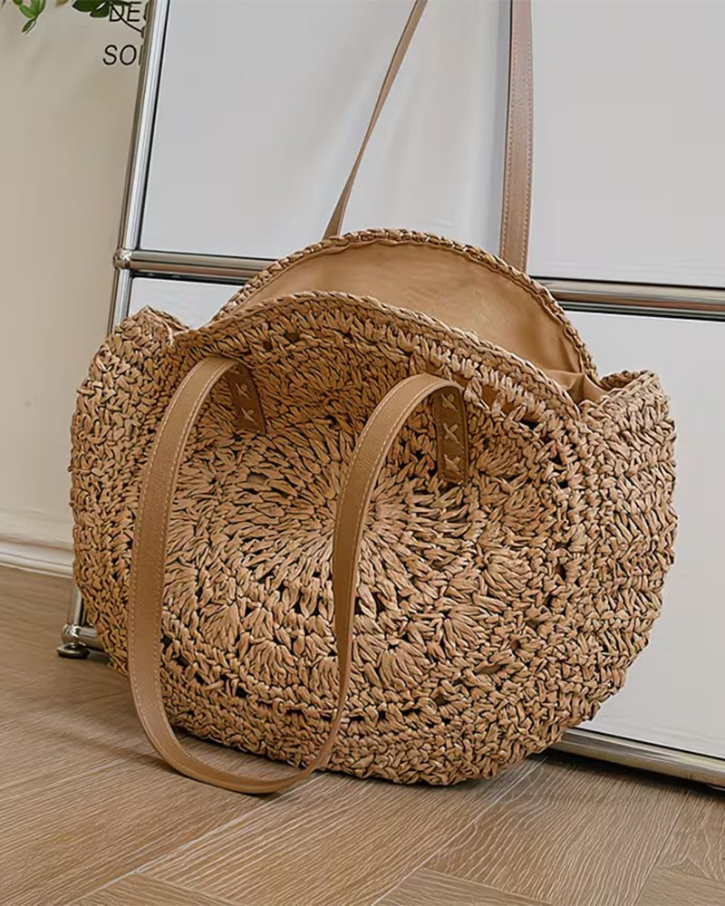Sac Paille Tressée À La Main
