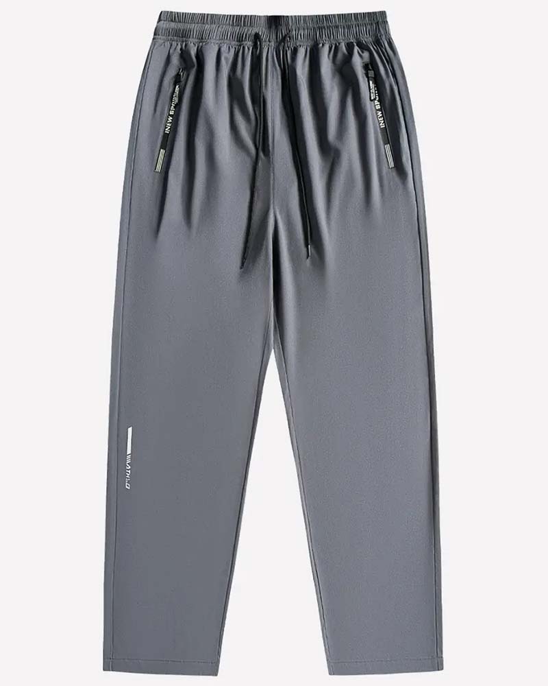 Pantalon Taille Élastique Lettre Imprimé Athlétique