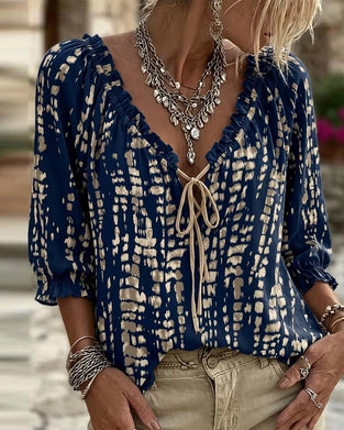 Blouse Bohème Volant Attache
