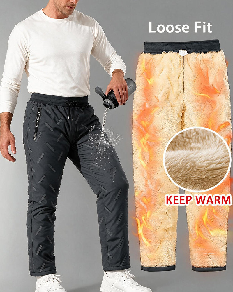 Pantalon Homme Chaud Poche Cordon