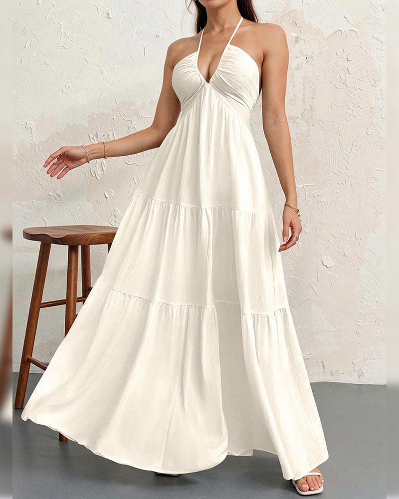 Robe Mode Unie Halter