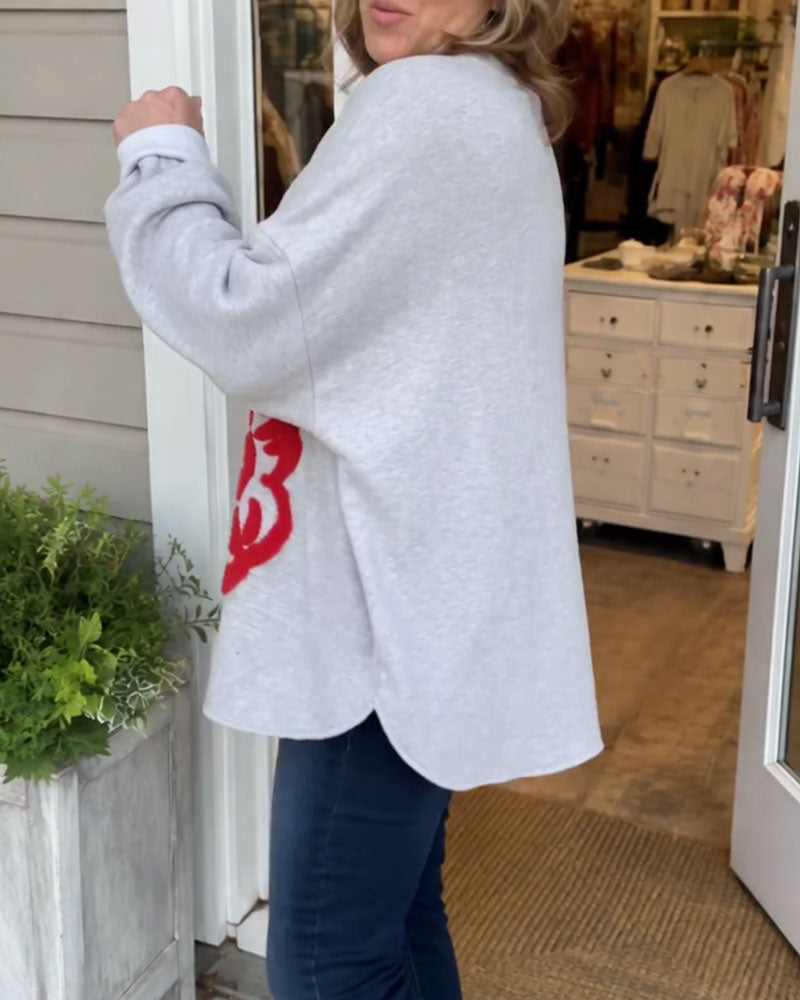Sweatshirt Élégant Père Noël Lâche