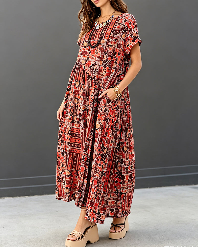 Robe Décontractée Manches Courtes