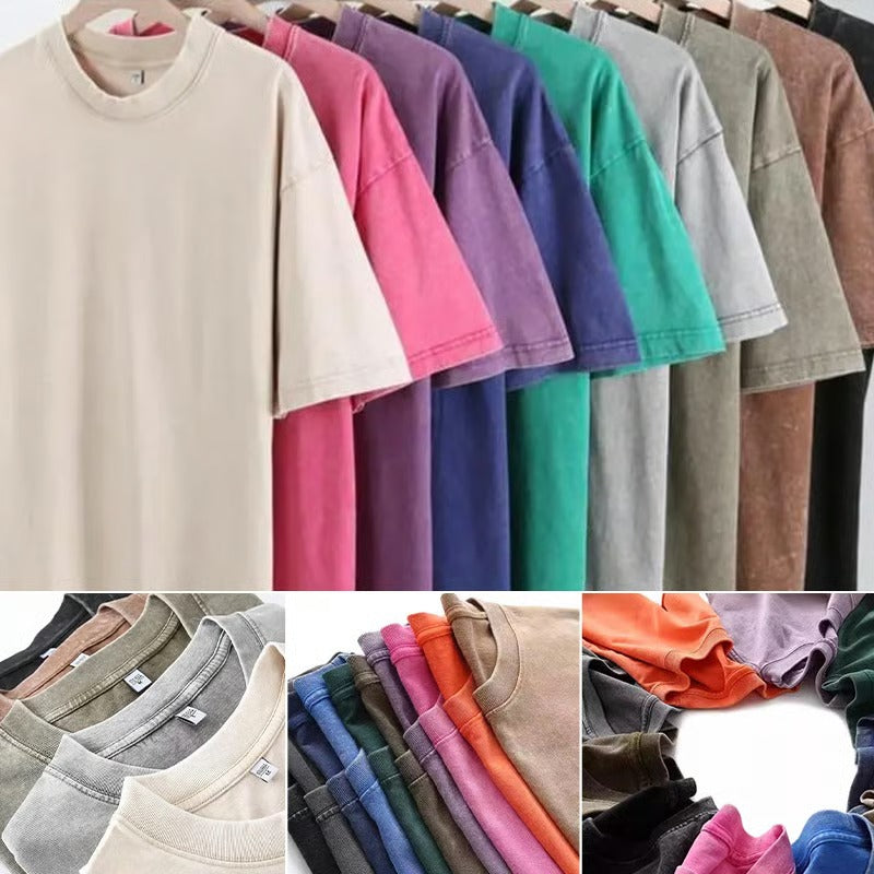 T-Shirt Hommes Vintage Loose