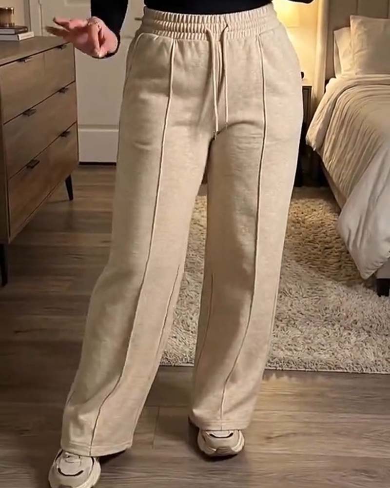 Sweatpants Cordon Jambe Droite