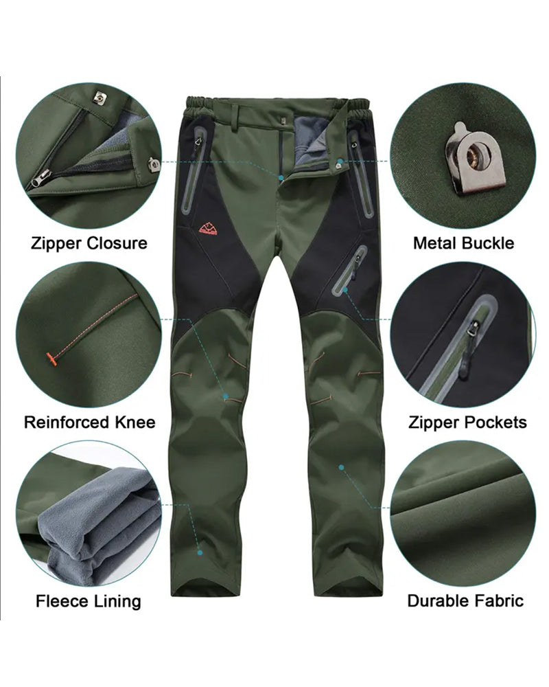 Pantalon Bloc De Couleur Coque Souple