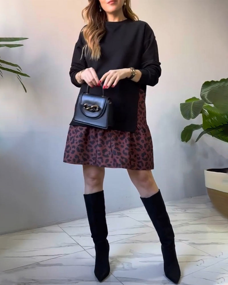 Pull décontracté en perles patchwork