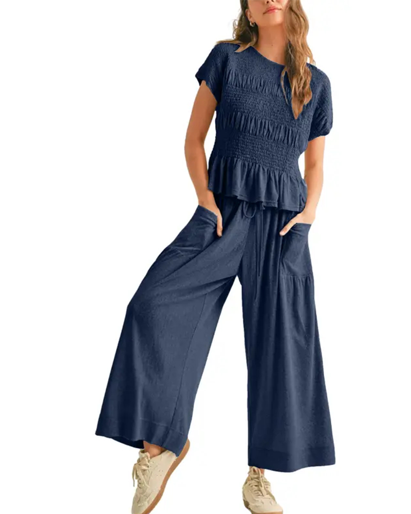 Ensemble Uni Manches Courtes