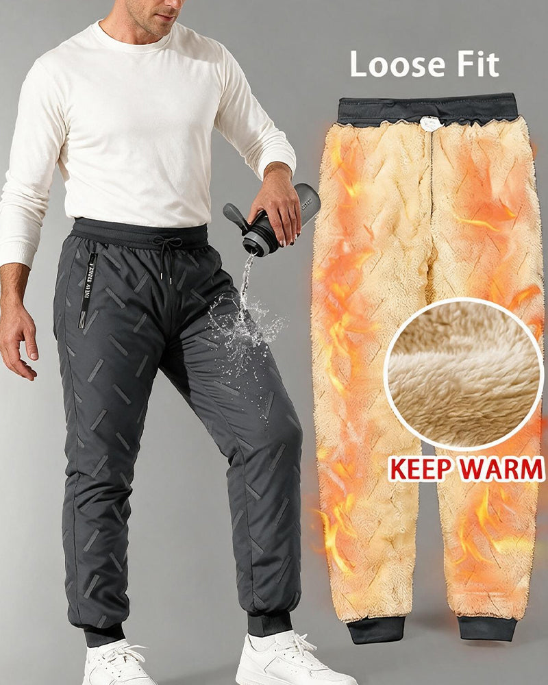 Pantalon Homme Chaud Poche Cordon