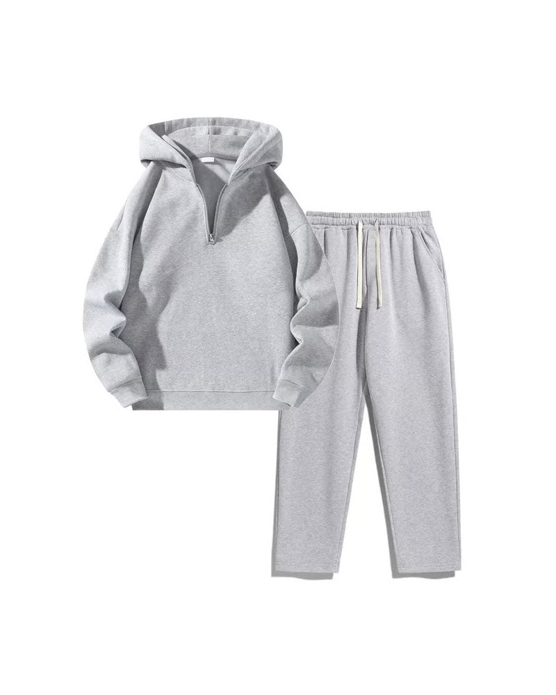 Ensemble Sweat À Capuche À Demi-Zip