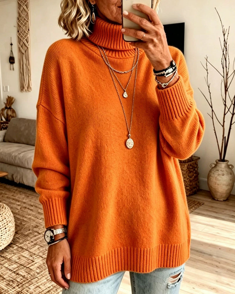 Pull-Over Col Haut Ample