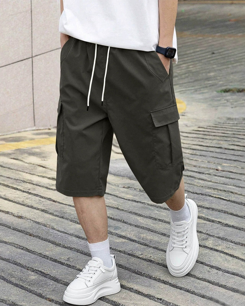 Pantalon Hommes Décontracté Droit