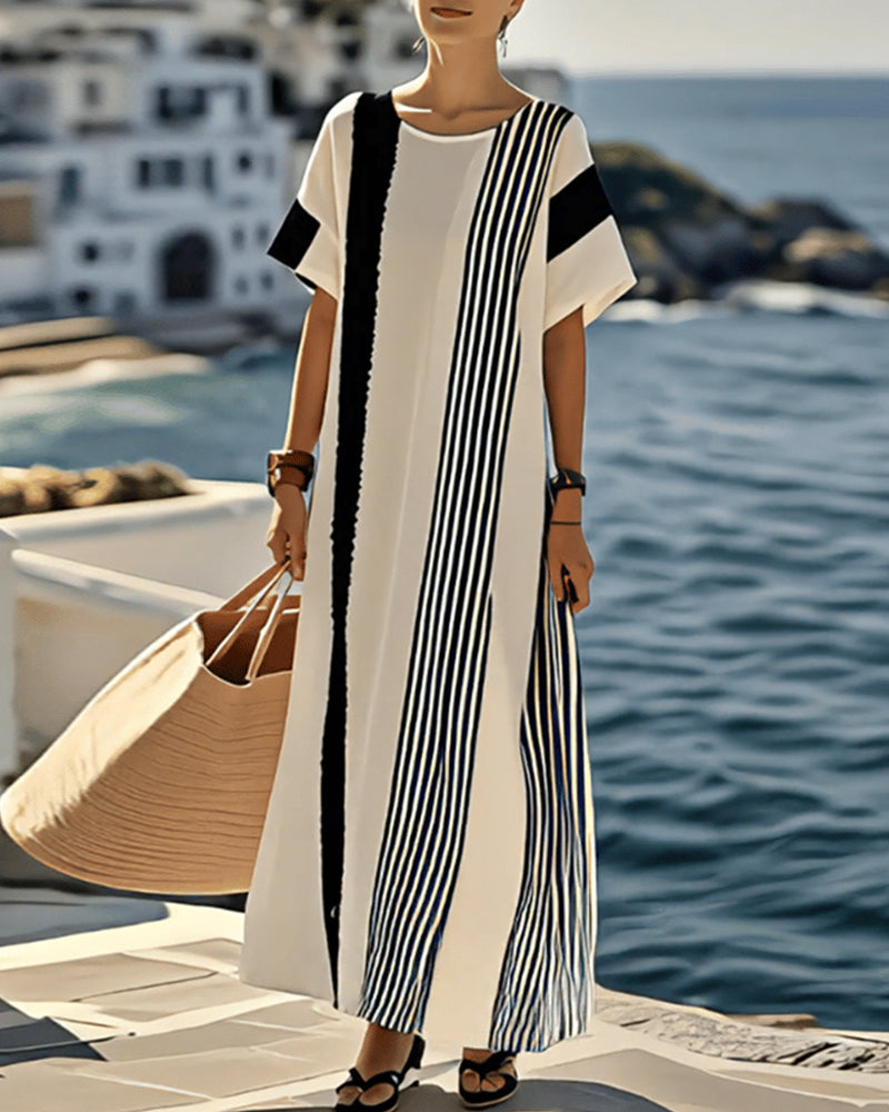 Robe Rayure Imprimé