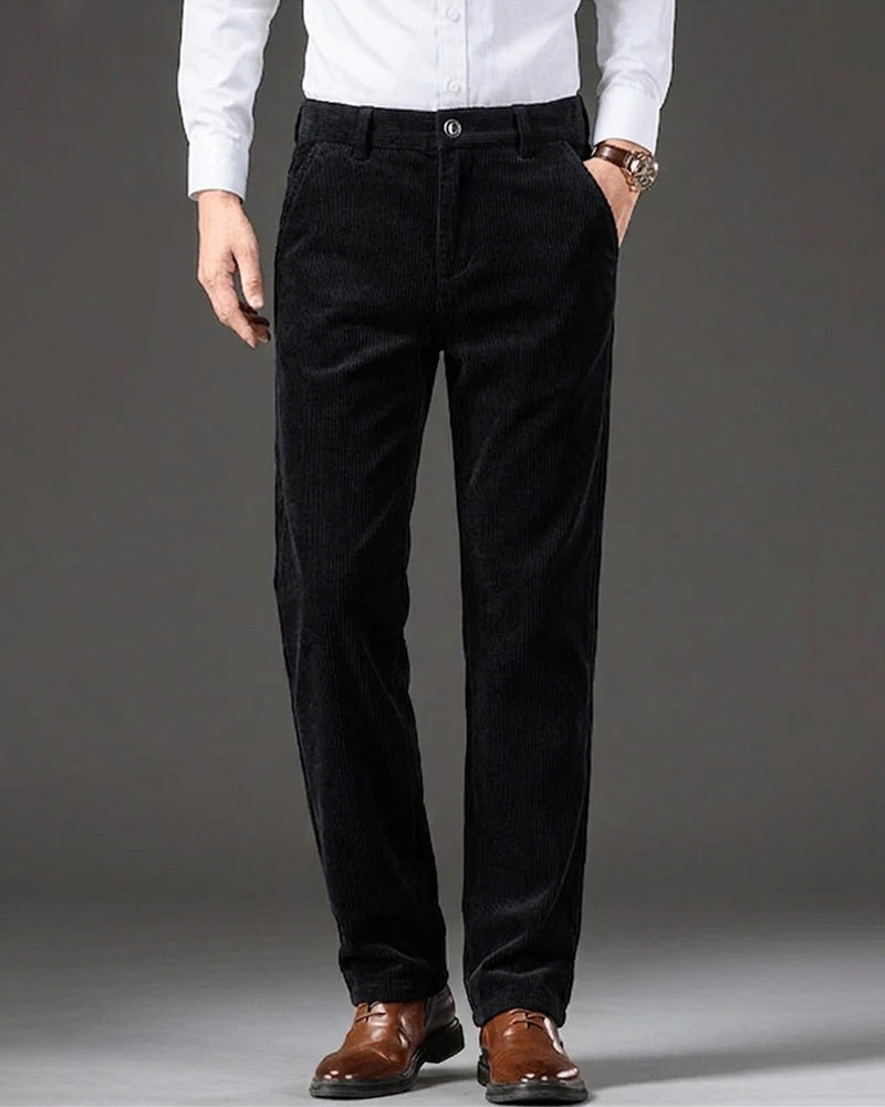 Pantalon Jambe Droite Homme Décontracté