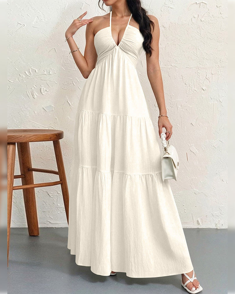 Robe Mode Unie Halter