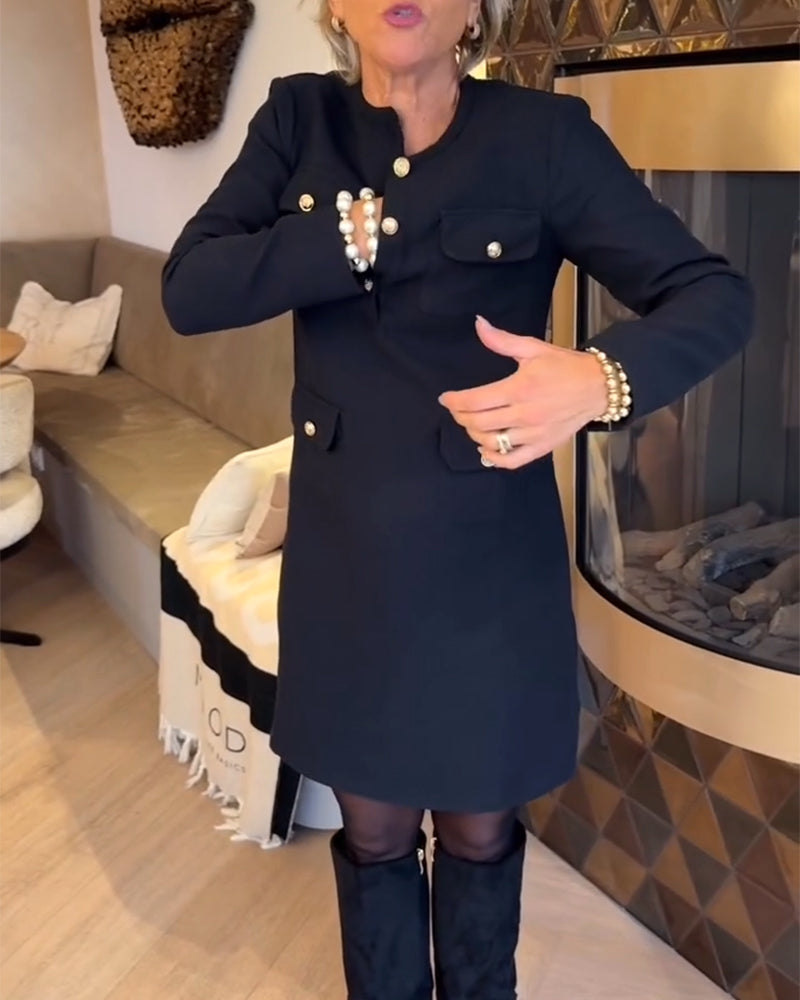 Robe Élégante Et Slim Dans Le Style Chanel