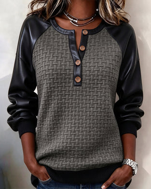 Haut Patchwork Manche Raglan