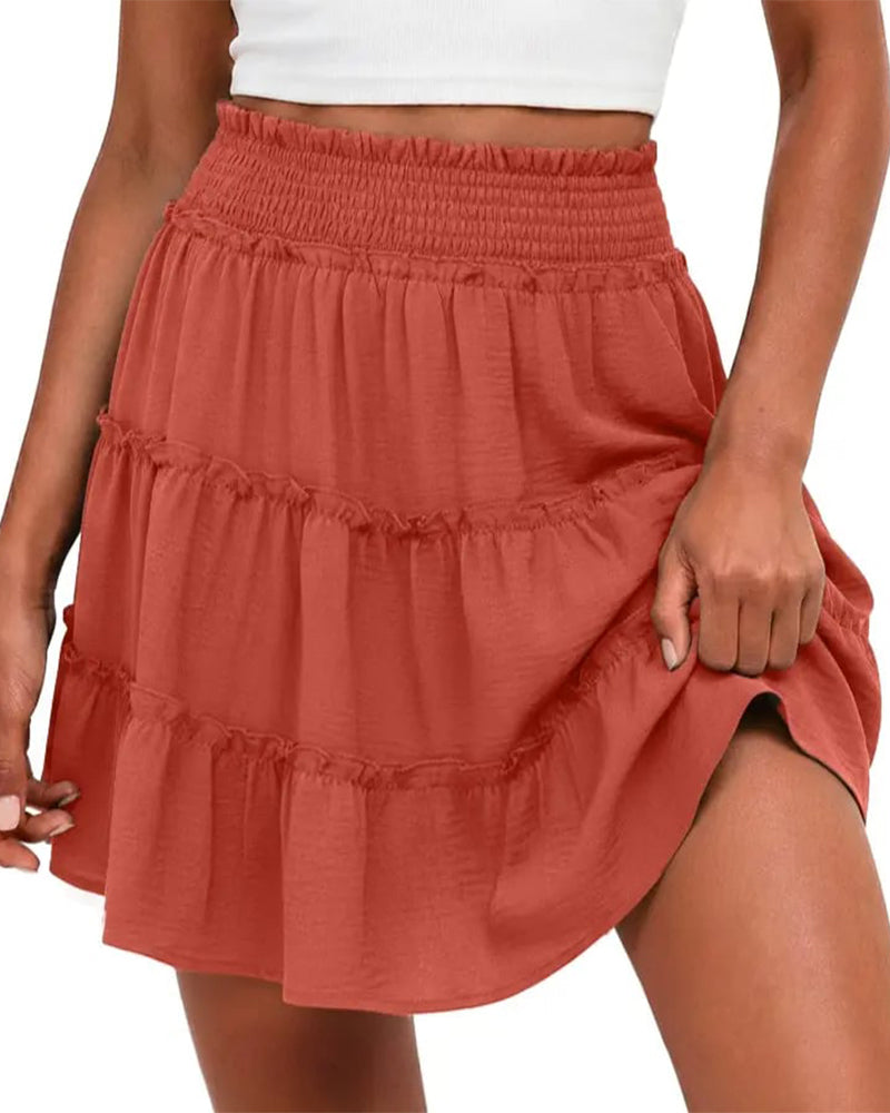Bas Taille Élastique Avec Short Intégré