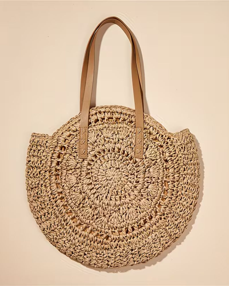Sac Paille Tressée À La Main
