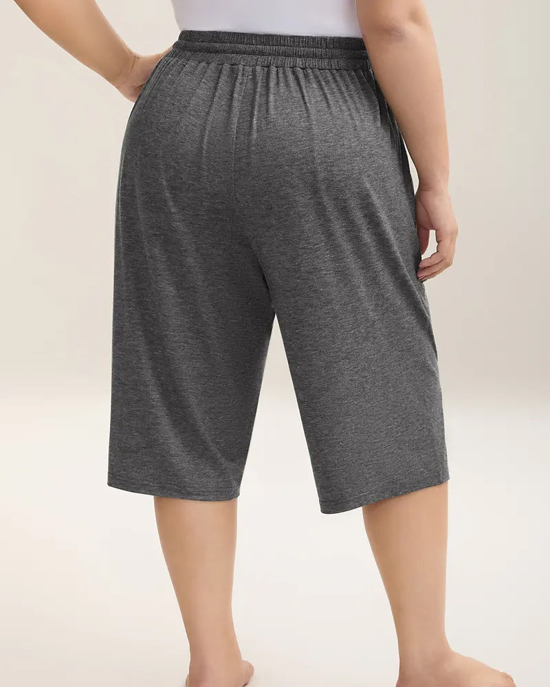 Shorts Unis À Cordon