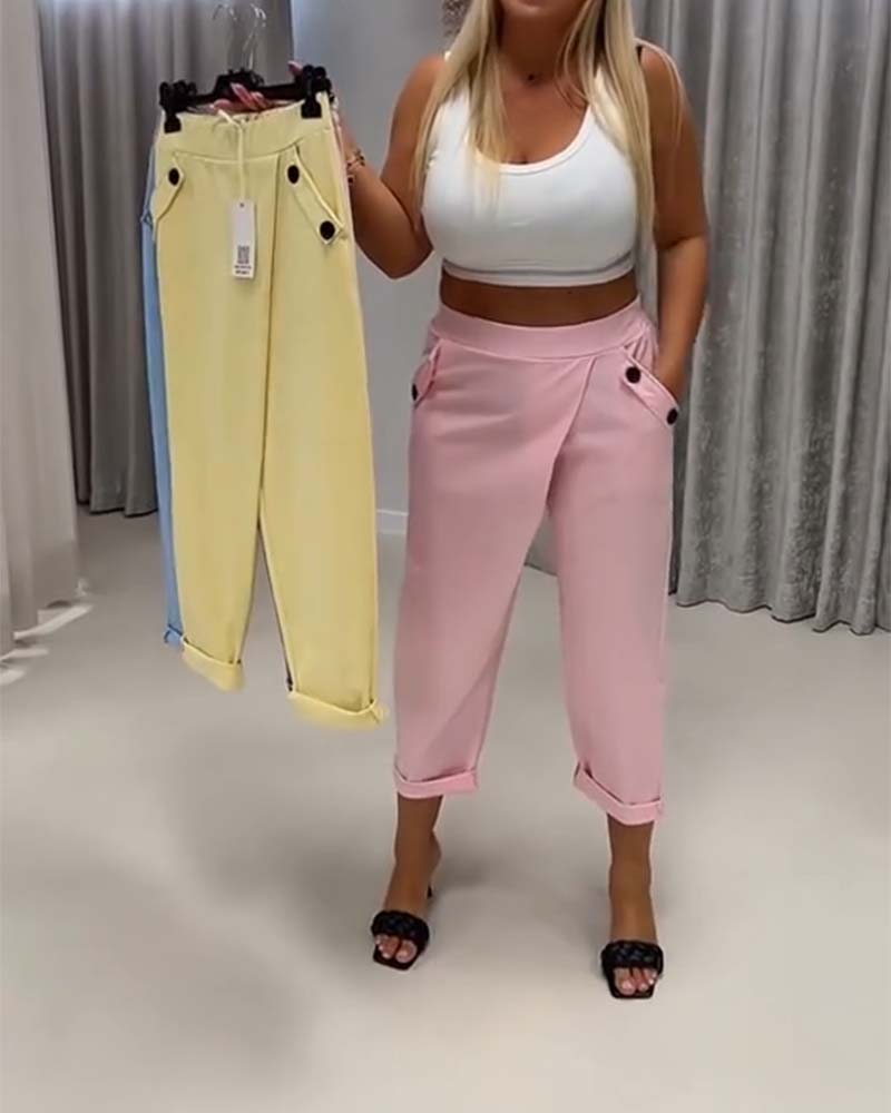 Pantalon Designer Cheval Visage Harem