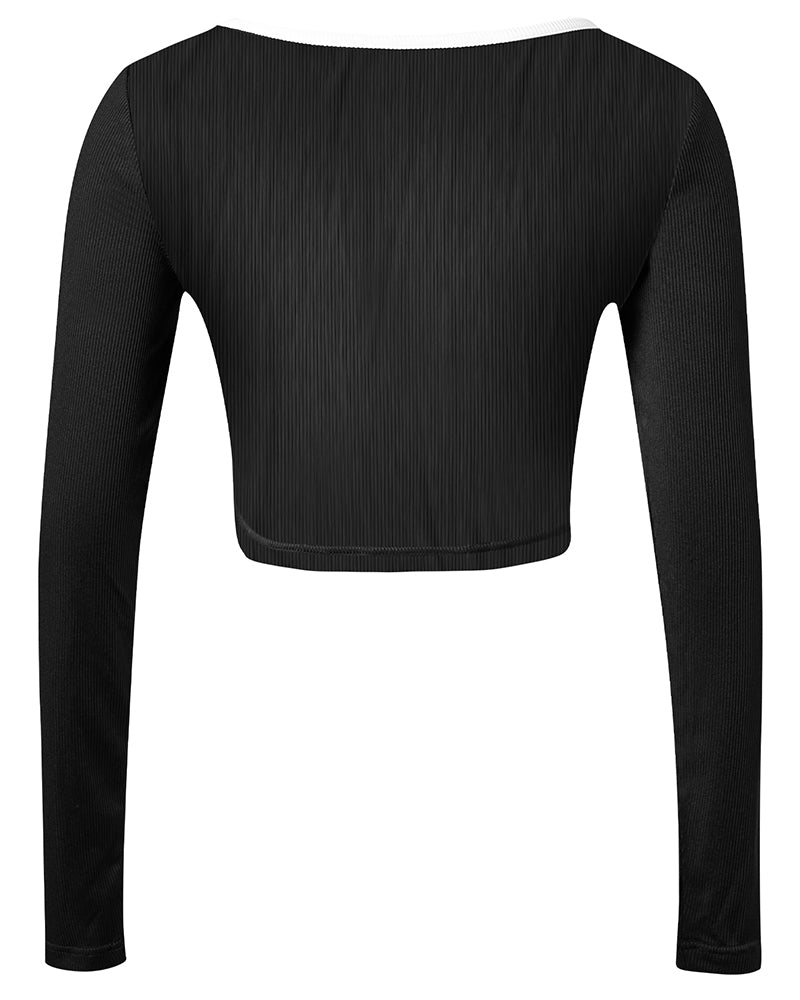 Blouse à Manches Longues Slim Fit