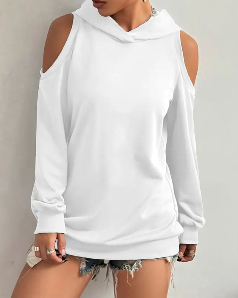 Sweat À Capuche Décolleté