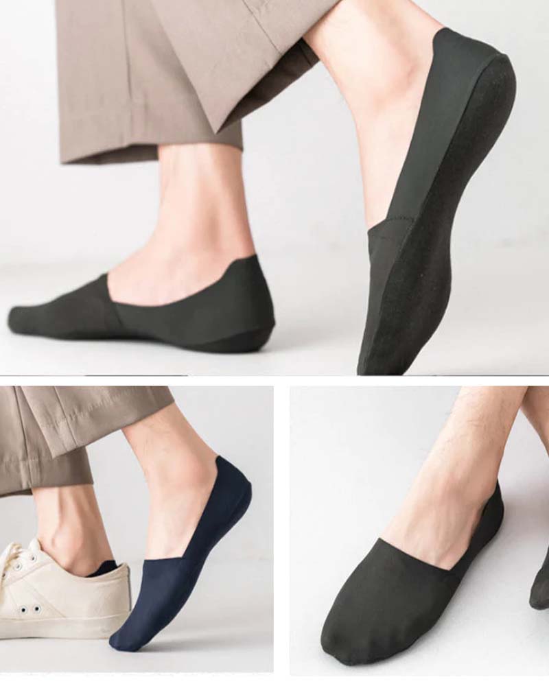 Chaussettes confortables en soie glacée antidérapantes