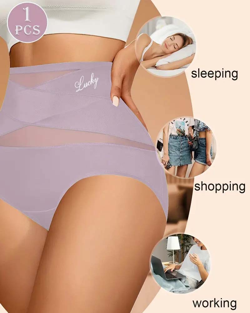 Culotte Femme Taille Haute Sans Couture Gainante Et Affinante