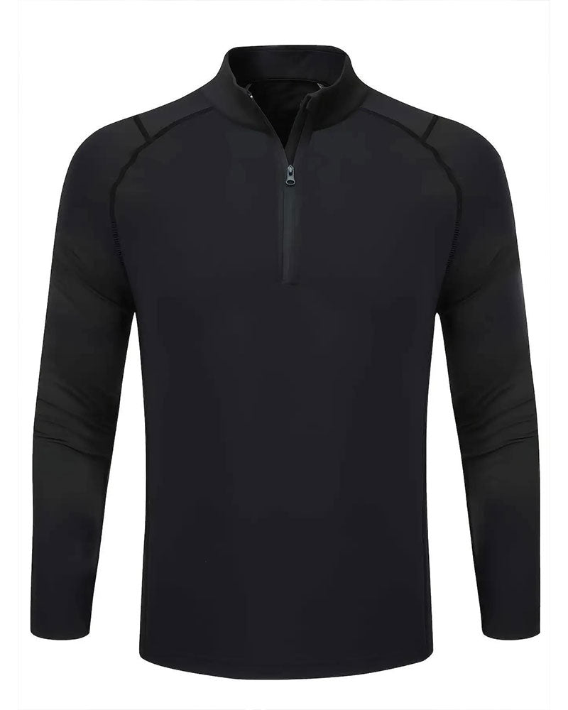 Haut Col Montant Fermeture Éclair Manches Raglan