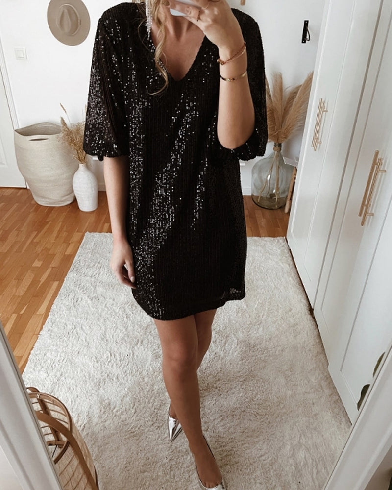 Robe de fête à col