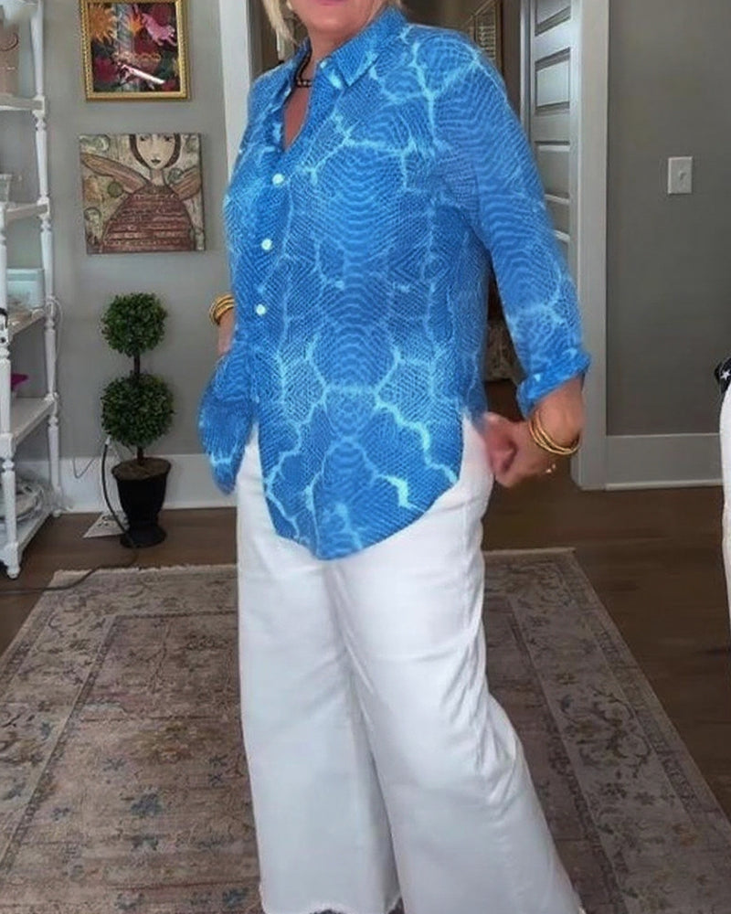Blouse Avec Boutonnée Et Texturée Caractéristiques