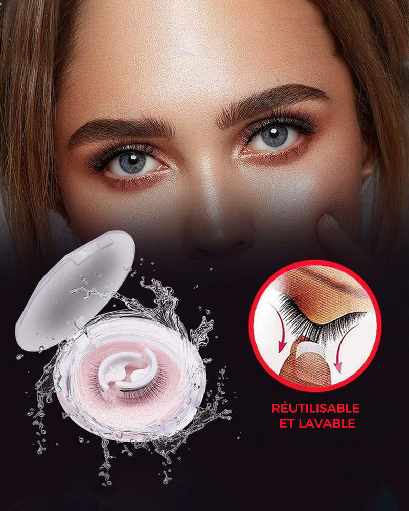 Faux-cils réutilisables auto-adhésifs