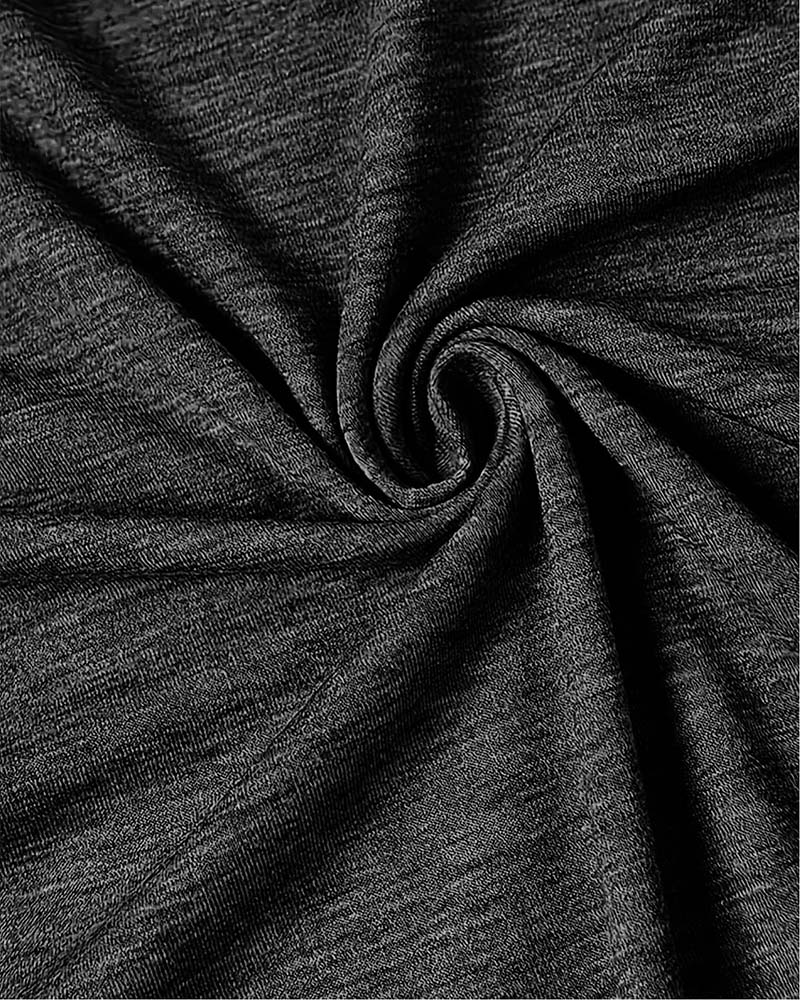 T-Shirt Col V Imprimé Sans Manche